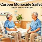 Senior health guide about Carbon Monoxide Safety - medical illustration