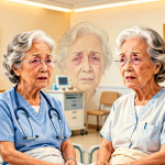 Senior health guide about Dry Eyes in - medical illustration