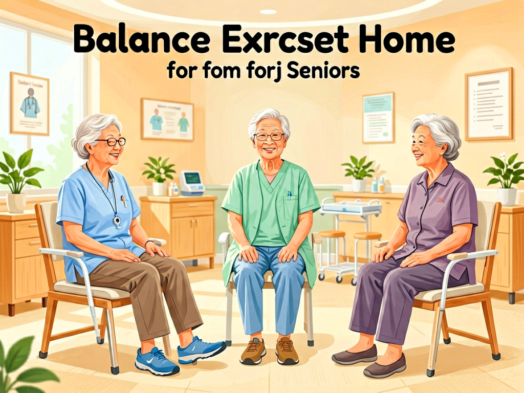 Senior health guide about Balance Exercises at - medical illustration