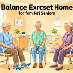 Senior health guide about Balance Exercises at - medical illustration