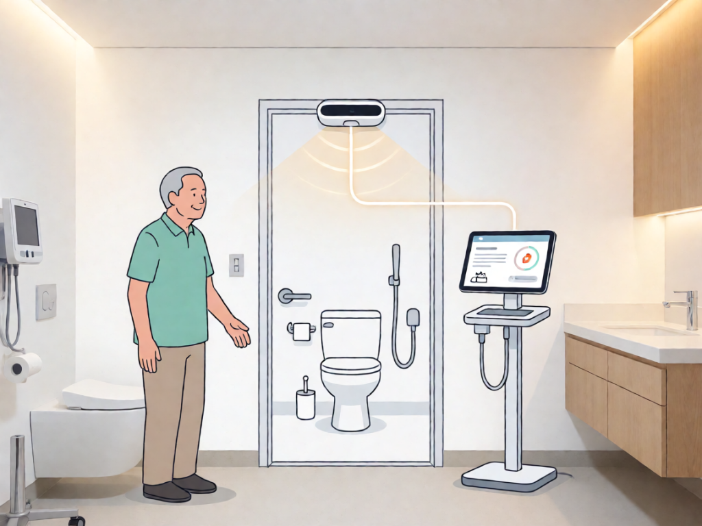 Senior health guide about Smart Door Sensors - medical illustration