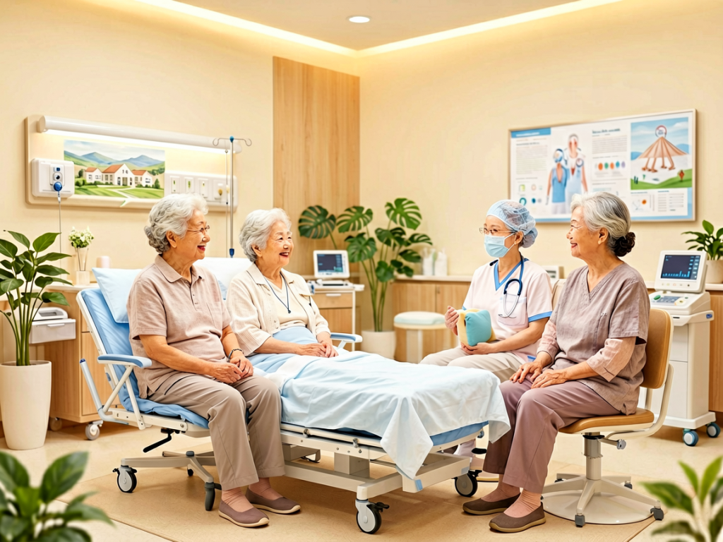 Senior health guide about Universal Design for - medical illustration