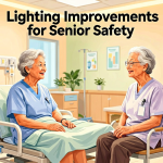 Senior health guide about Lighting Improvements for - medical illustration