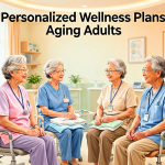 Senior health guide about Personalized Wellness Plans - medical illustration
