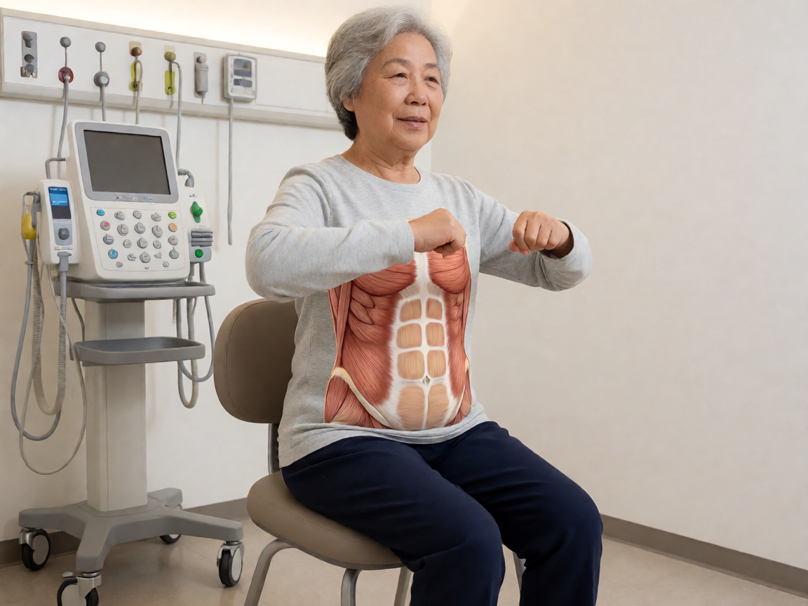 Senior health guide about Core Strengthening to - medical illustration