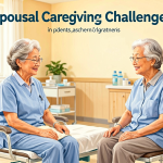 Senior health guide about Spousal Caregiving Challenges - medical illustration
