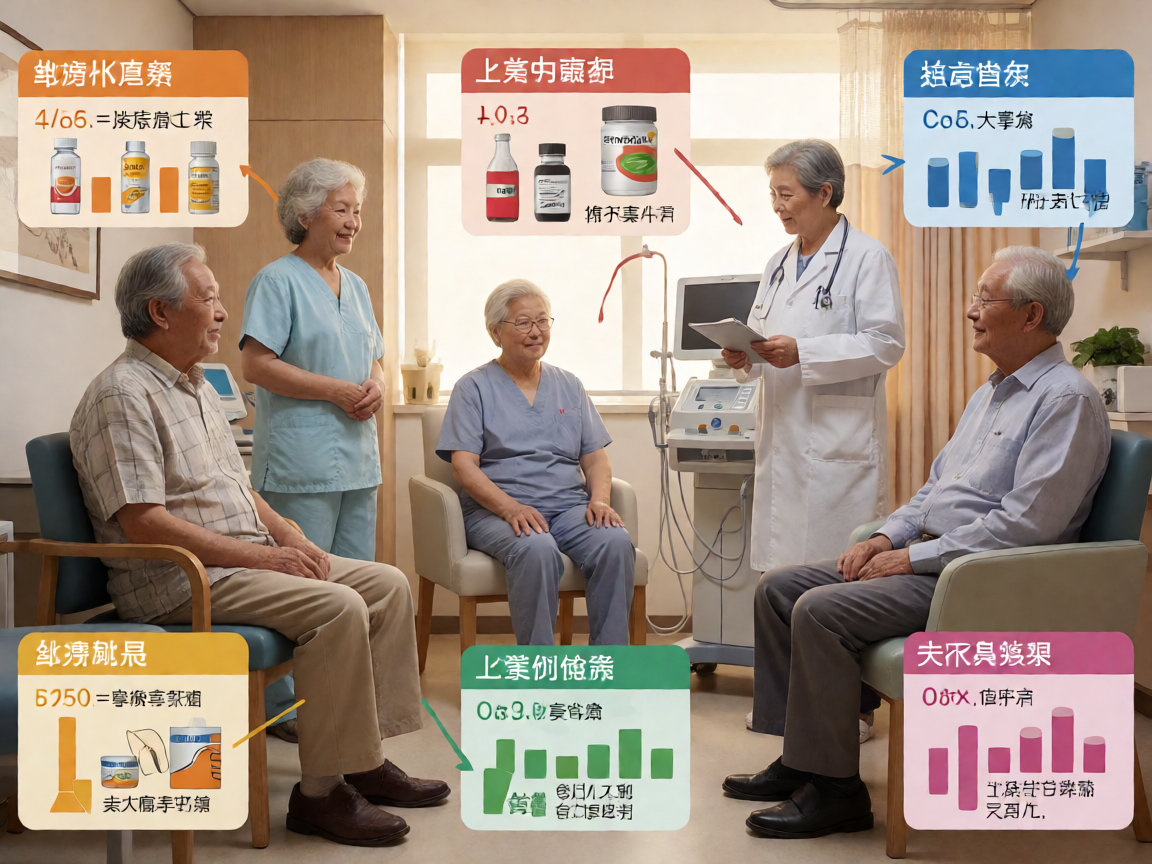 Senior health guide about Polypharmacy Risks for - medical illustration