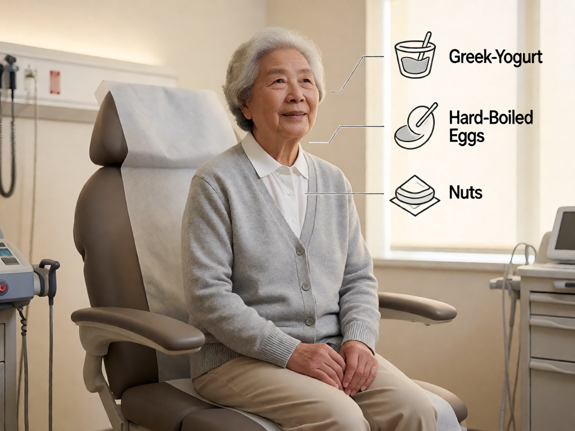 Senior health guide about High-Protein Snack Ideas - medical illustration