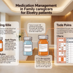 Senior health guide about Medication Management for - medical illustration