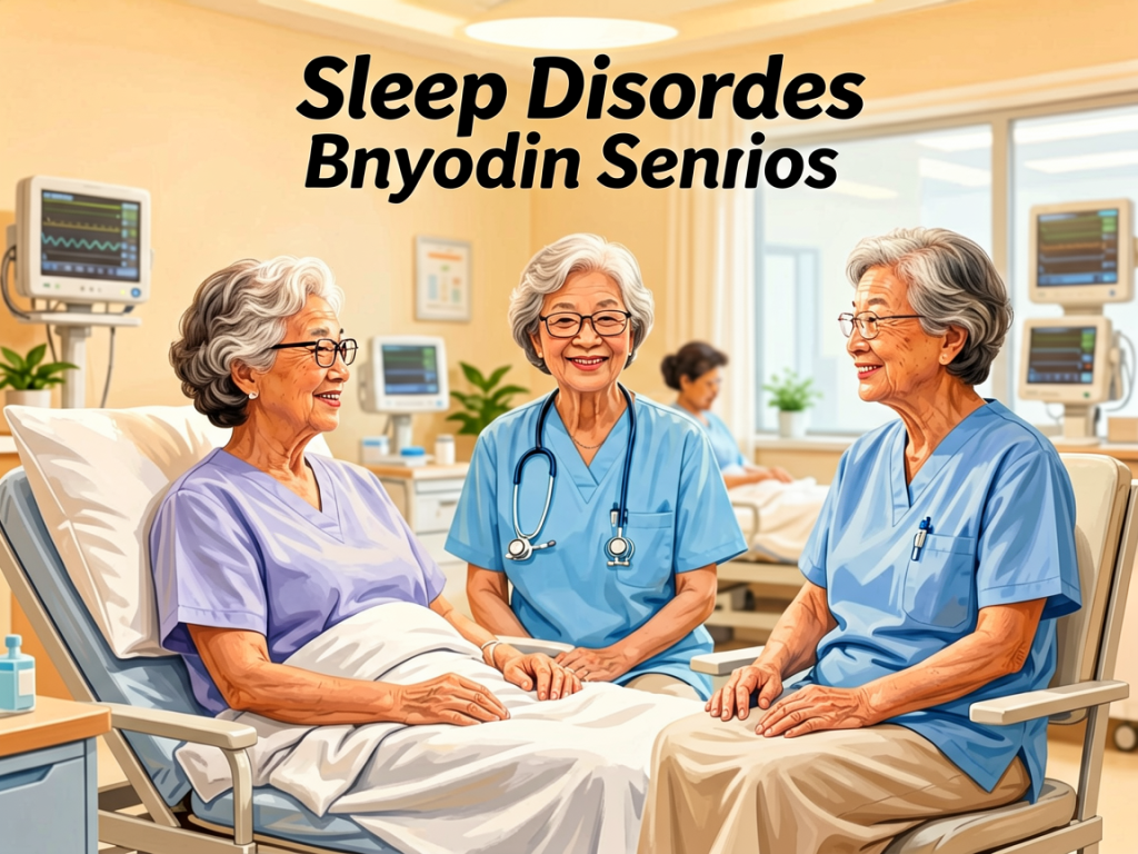 Senior health guide about Sleep Disorders Beyond - medical illustration