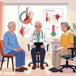 Senior health guide about Managing Multiple Chronic - medical illustration