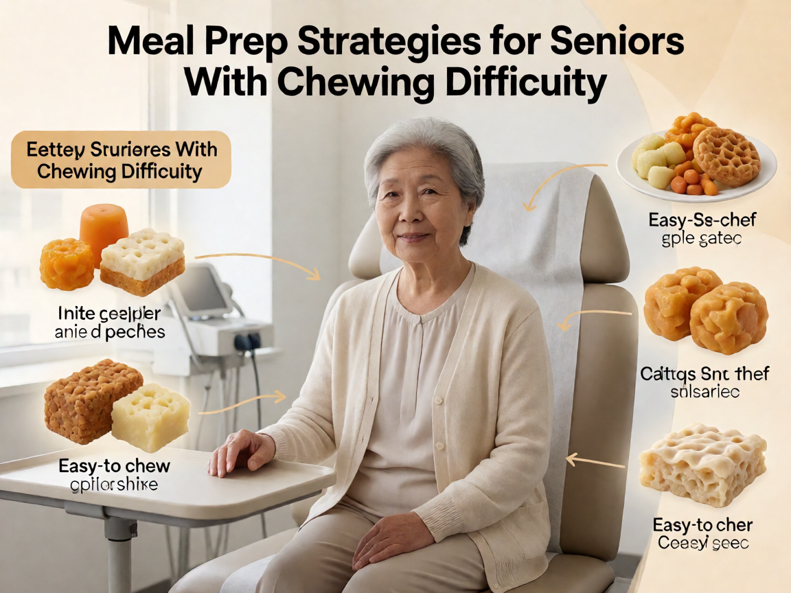 Senior health guide about Meal Prep Strategies - medical illustration