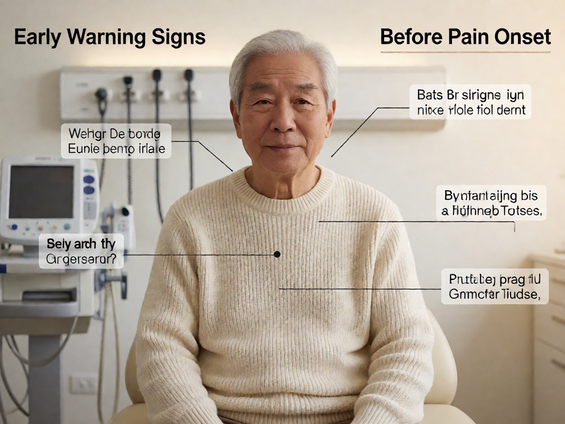 Senior health guide about Gout Flare Warning - medical illustration