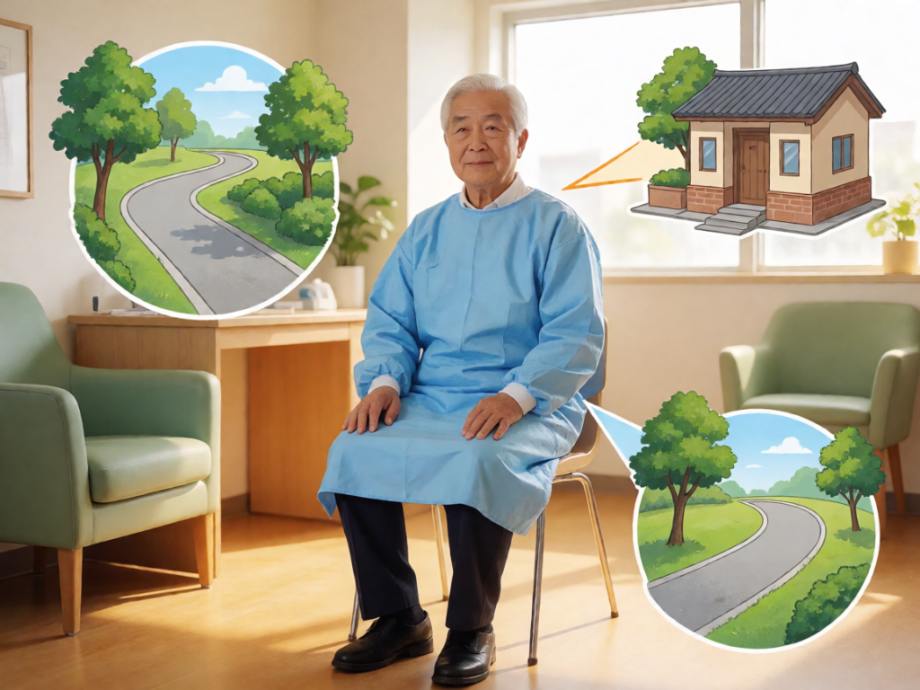 Senior health guide about Outdoor Pathway Surface - medical illustration