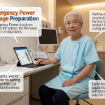 Senior health guide about Emergency Power Outage - medical illustration