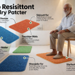 Senior health guide about Slip-Resistant Shower Mats - medical illustration