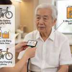 Senior health guide about E-Bike Battery Charging - medical illustration