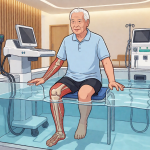 Senior health guide about Aquatic Therapy After - medical illustration