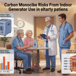 Senior health guide about Carbon Monoxide Risks - medical illustration