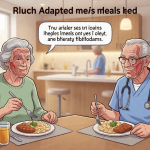 Senior health guide about Adapting Meals After - medical illustration
