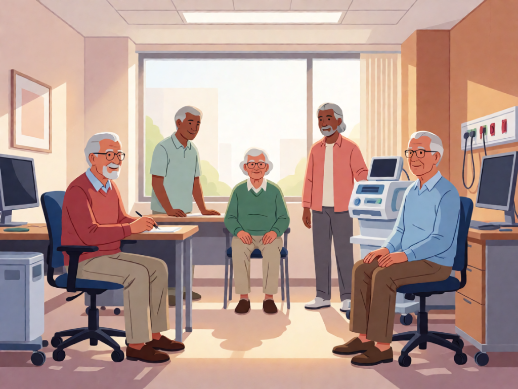 Senior health guide about Uric Acid Lowering - medical illustration