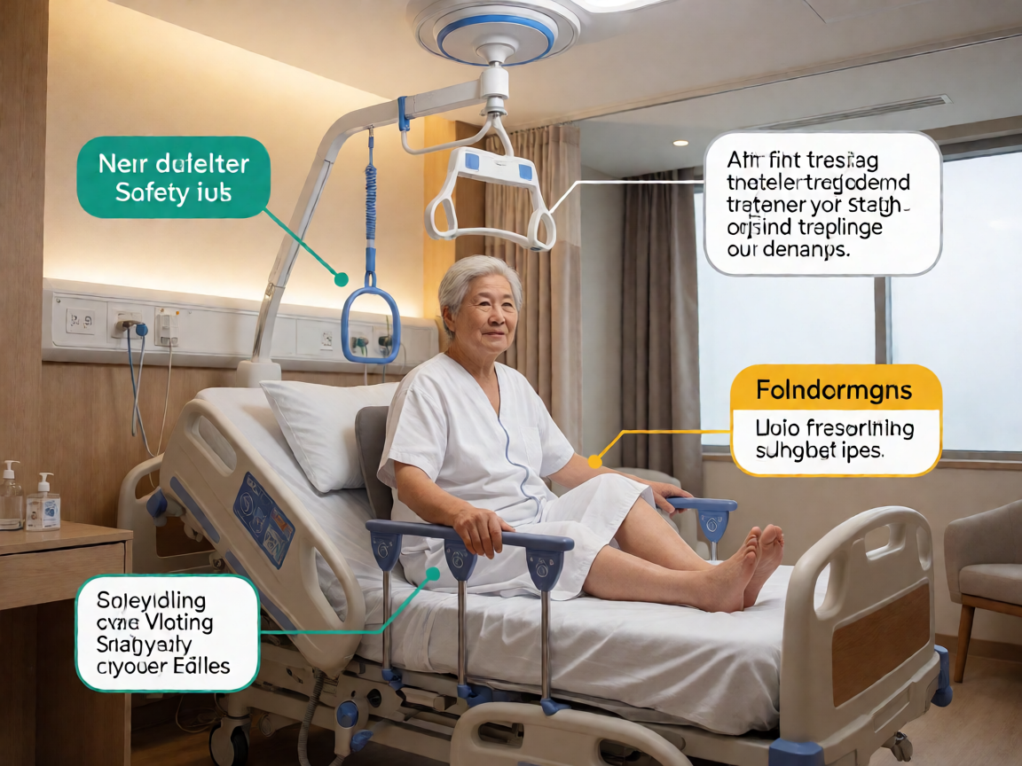 Senior health guide about Ceiling Hoist Systems - medical illustration