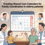 Senior health guide about Creating Shared Care - medical illustration