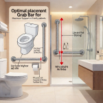 Senior health guide about Bathroom Grab Bar - medical illustration