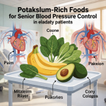 Senior health guide about Potassium-Rich Foods for - medical illustration