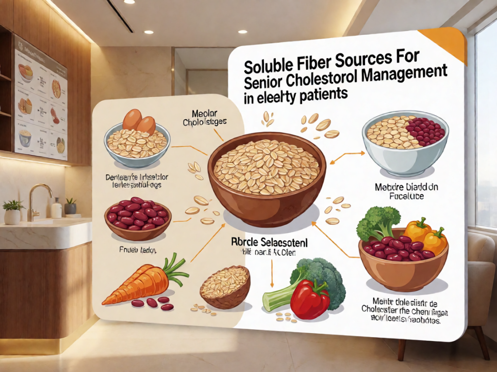 Senior health guide about Soluble Fiber Sources - medical illustration