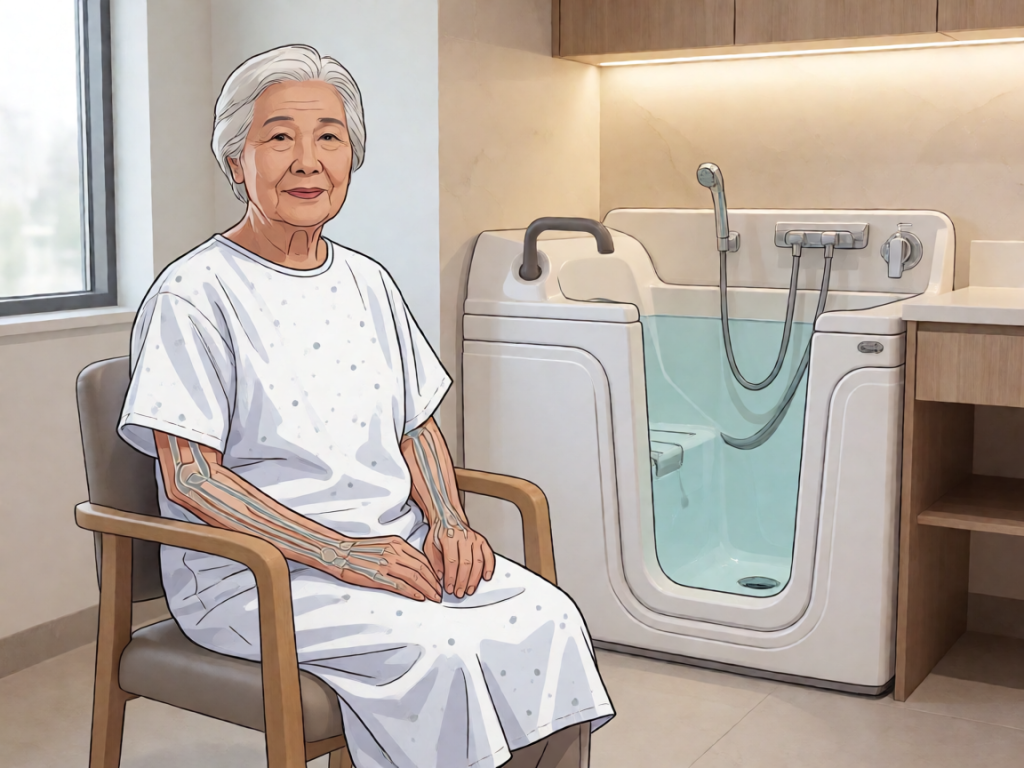 Senior health guide about Walk-in Tub Conversions - medical illustration