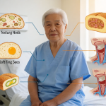 Senior health guide about Texture-Modified Foods For - medical illustration