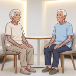 Senior health guide about Morning Stiffness Relief - medical illustration