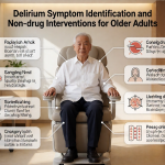 Senior health guide about Delirium Symptom Identification - medical illustration