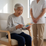 Senior health guide about Art Therapy For - medical illustration