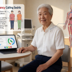 Senior health guide about Voice Assistant Emergency - medical illustration