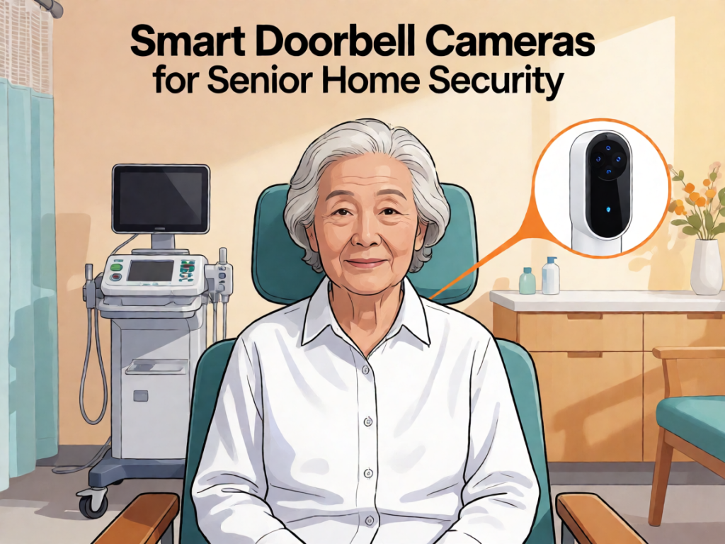 Senior health guide about Smart Doorbell Cameras - medical illustration