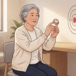 Senior health guide about Hand-Eye Coordination Games - medical illustration