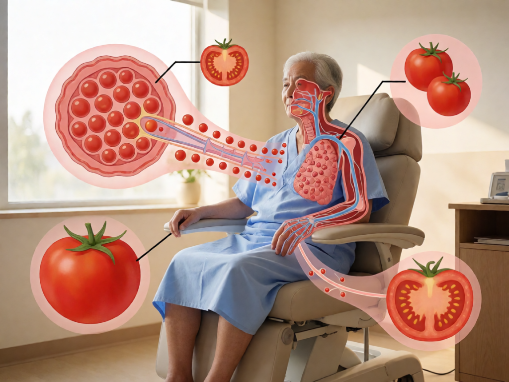 Senior health guide about Lycopene Bioavailability Enhancement - medical illustration