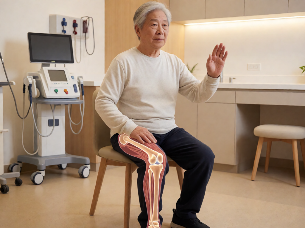 Senior health guide about Tai Chi Variations - medical illustration