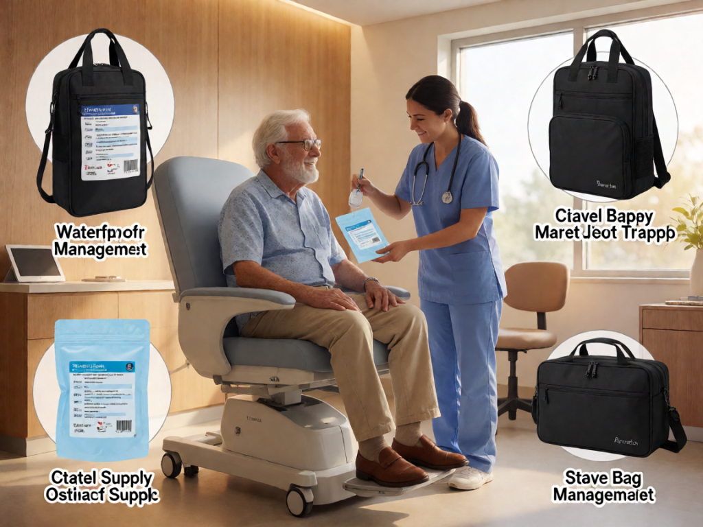 Senior health guide about Travel Supply Management - medical illustration