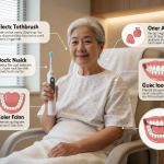 Senior health guide about Electric Toothbrush Benefits - medical illustration