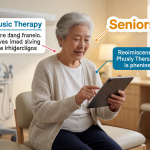 Senior health guide about Music Combined With - medical illustration