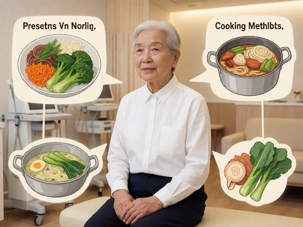 Senior health guide about Cooking Methods That - medical illustration