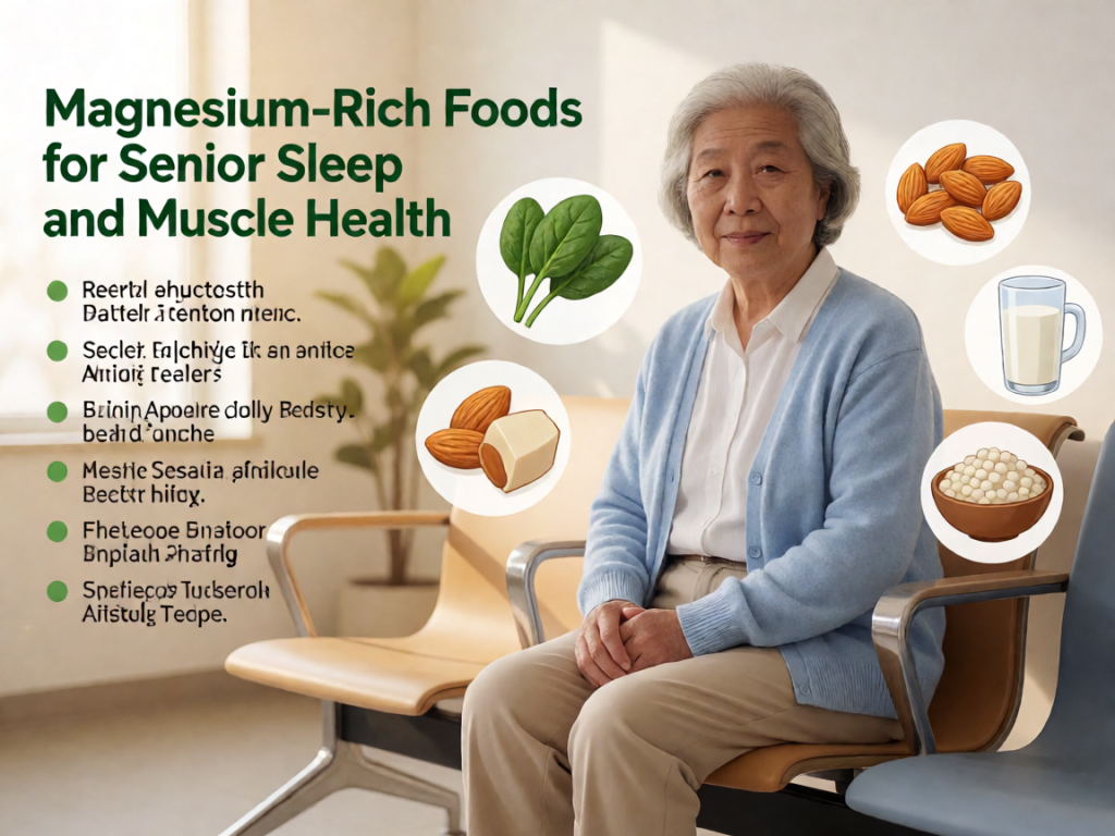 Senior health guide about Magnesium-Rich Foods for - medical illustration