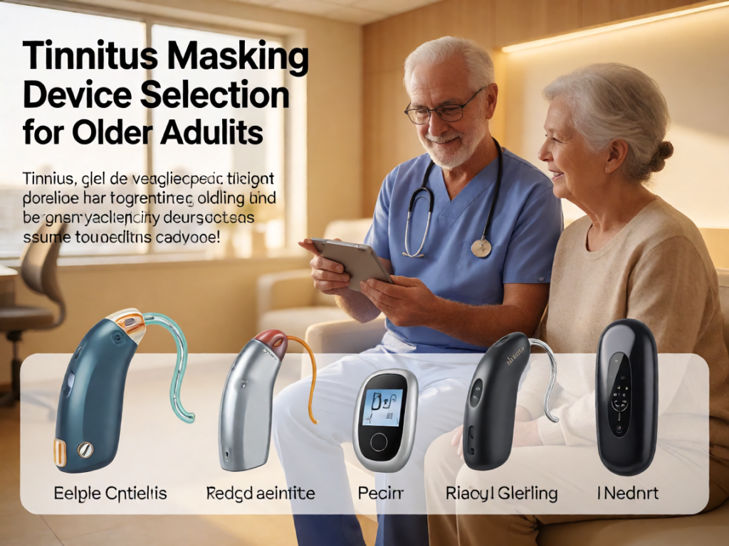 Senior health guide about Tinnitus Masking Device - medical illustration