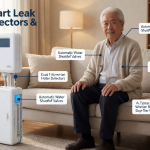 Senior health guide about Smart Leak Detectors - medical illustration