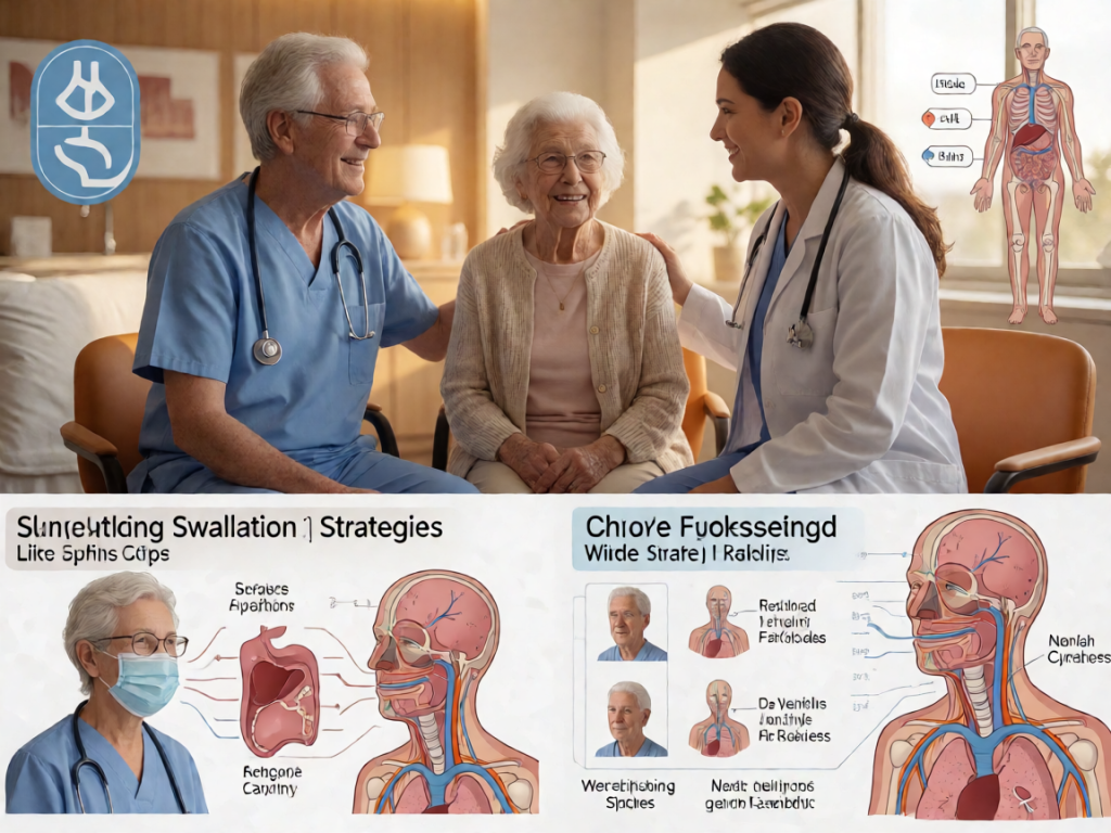 Senior health guide about Hydration Strategies For - medical illustration