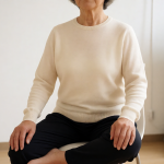 Senior health guide about Qigong Practice for - medical illustration