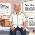 Senior health guide about Nail Fungus Prevention - medical illustration